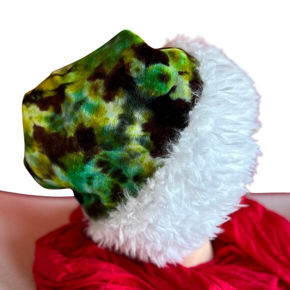 Handcrafted Tie-Dye Santa Hat - Picture 3 of 6